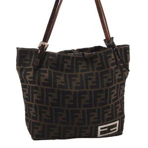 Fendi Zucca Shoulder Bag Brown #42005F29B Authentic